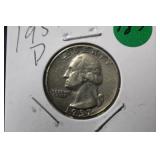 1957-D Washington Silver Quarter