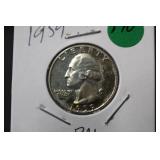 1959 Uncirculated Washington Silver Quarter
