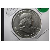 1951 Franklin Silver Half Dollar