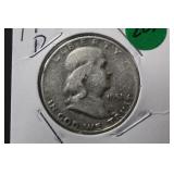 1951-D Franklin Silver Half Dollar