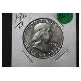 1963-D Franklin Silver Half Dollar