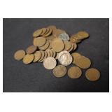 Lot of 50 Unsearched Wheat Cents
