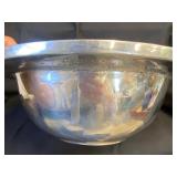 Lg Daniel L Boone Solid Polished Pewter Bowl