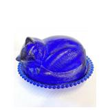 Cobalt Blue Cat Nesting Dish