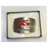 Solid Pewter Massey Ferguson Belt Buckle