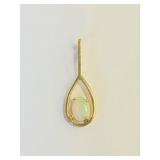 Unmarked Gold & Opal Pendant