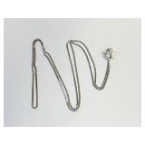 .925 Silver Rhodium Plated Chain 18"   L