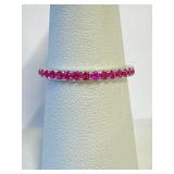 .925 Silver Ruby Eternity Band   L