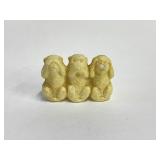 Small Plastic "See no evil, Speak no evil, Hear