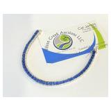 Sapphire & .925 Silver 4mm  Bracelet  RA