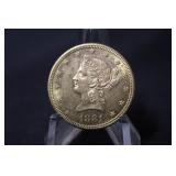 1881-S $10 Liberty Head Gold Coin
