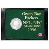 1996 Green Bay Packers 1oz .999 Silver Coin