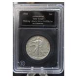 1943 Walking Liberty Silver Half Dollar Certified