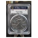 2018 MS69 1oz .999 Pure Silver Eagle Certified