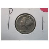 1921-D Mercury Silver Dime Key Date