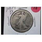 1919-D Walking Liberty Silver Half Dollar