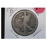 1917-D Walking Liberty Silver Half Dollar