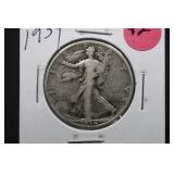 1934 Walking Liberty Silver Half Dollar