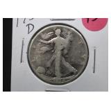 1934-D Walking Liberty Silver Half Dollar