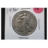 1936 Walking Liberty Silver Half Dollar