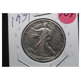 1939 Walking Liberty Silver Half Dollar