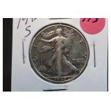 1942-S Walking Liberty Silver Half Dollar