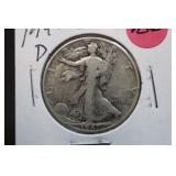 1947-D Walking Liberty Silver Half Dollar