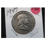 1949 Franklin Silver Half Dollar