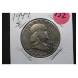 1949-S Franklin Silver Half Dollar