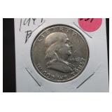 1949-D Franklin Silver Half Dollar