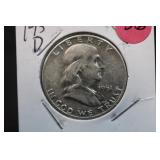 1951-D Franklin Silver Half Dollar