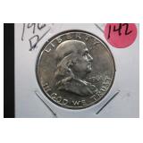 1961-D Franklin Silver Half Dollar