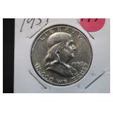 1959 Franklin Silver Half Dollar