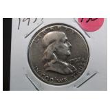 1957 Franklin Silver Half Dollar