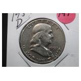 1957-D Franklin Silver Half Dollar