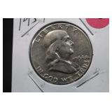 1954 Franklin Silver Half Dollar