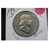 1953-S Franklin Silver Half Dollar