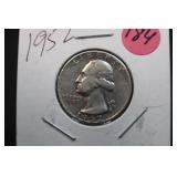 1952 Washington Silver Quarter