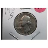 1953-S Washington Silver Quarter
