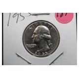 1955 Washington Silver Quarter