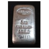 5oz .999 Pure Silver Bar