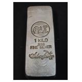 1 Kilo .999 Pure Silver Ingot