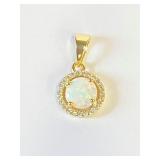 .925 Silver Opal Pendant