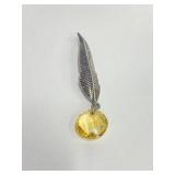 .925 Silver Pendant - Feather
