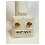 10K Yellow Sapphire (1.4ct) Earrings