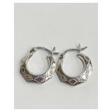 .925 Silver Hoop Earrings