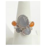 .925 Silver Moonstone(8ct) Ring