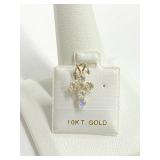 10K Gold  Moonstone Pendant
