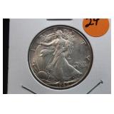 1942-P Uncirculated Walking Liberty Silver Half