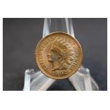 1902 Indian Head Cent Full Liberty Excellent Red.